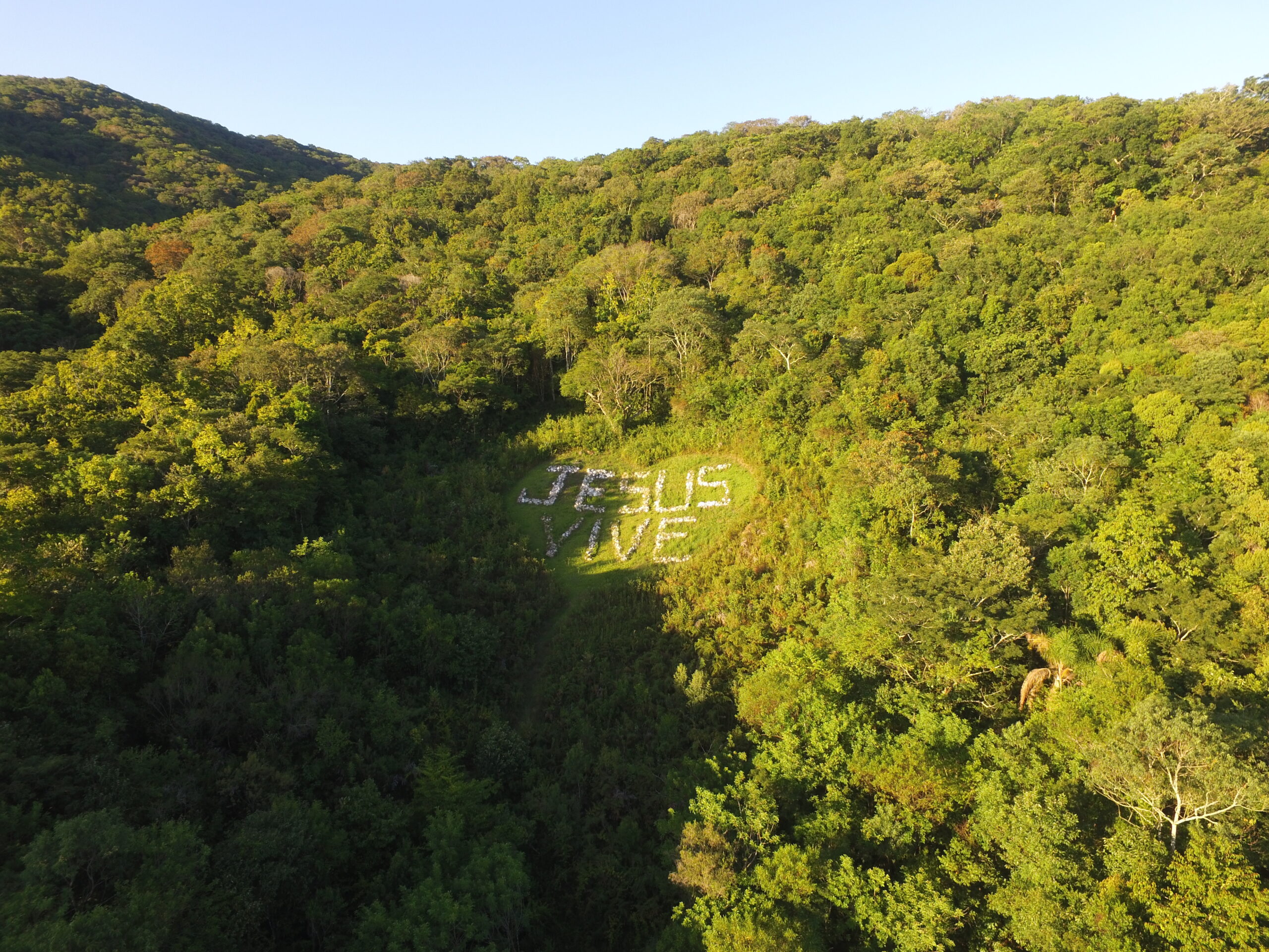 Imagem aérea Jesus Vive